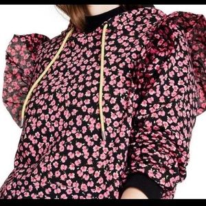 Sandy Liang Floral Hoodie